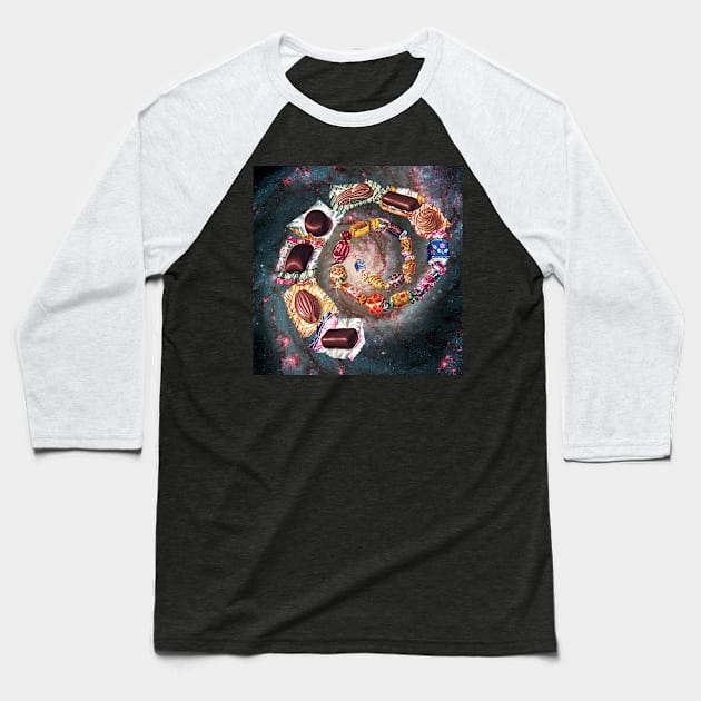 Candy Galaxy Baseball T-Shirt by Lerson Pannawit